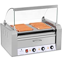 Royal Catering Máquina Asador de Perritos Calientes RCHG-9WO (9 Rodillos- 16 Salchichas- 2200 W- 230 V- Cajón Calentador…
